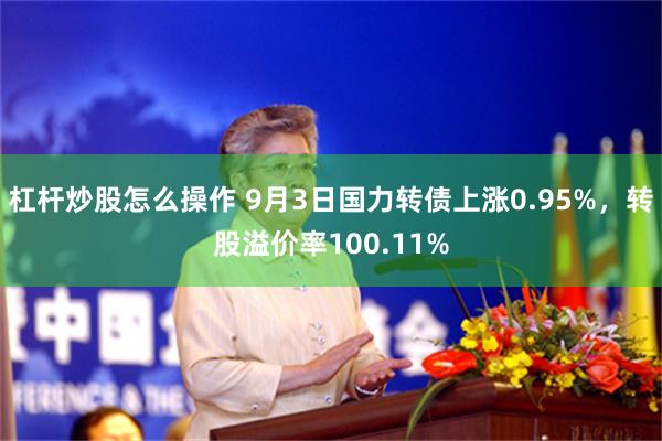 杠杆炒股怎么操作 9月3日国力转债上涨0.95%，转股溢价率100.11%