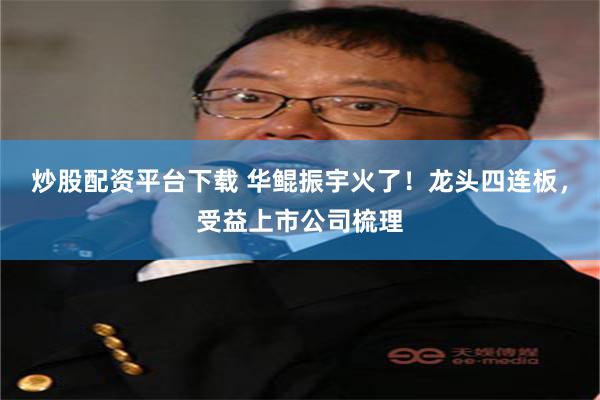 炒股配资平台下载 华鲲振宇火了！龙头四连板，受益上市公司梳理