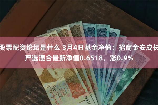 股票配资论坛是什么 3月4日基金净值：招商金安成长严选混合最新净值0.6518，涨0.9%