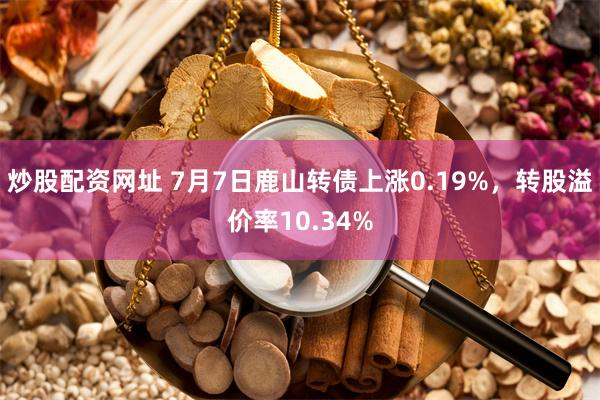 炒股配资网址 7月7日鹿山转债上涨0.19%，转股溢价率10.34%